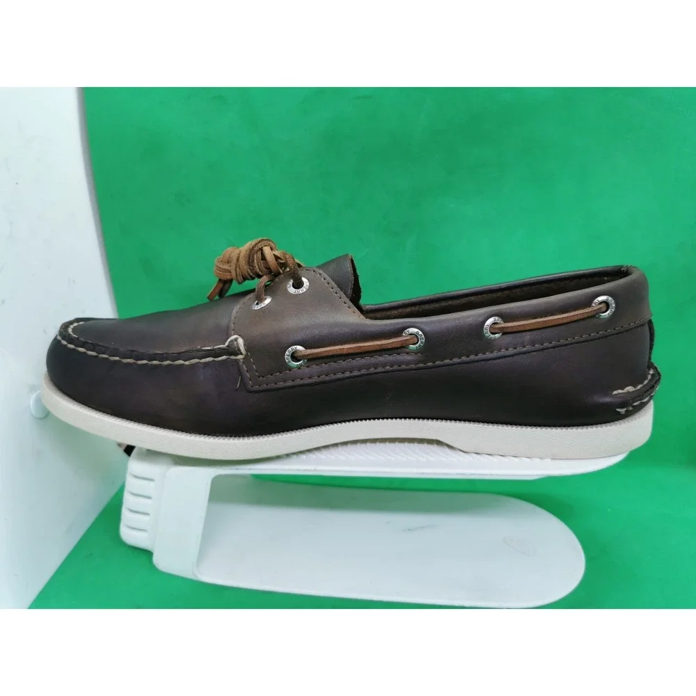 Vintage Sperry Top-Sider Men's Authentic Boat Driving Shoe Amaretto Brown Sz 11M